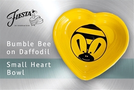 Fiesta Bumble Bee Small Heart Bowl